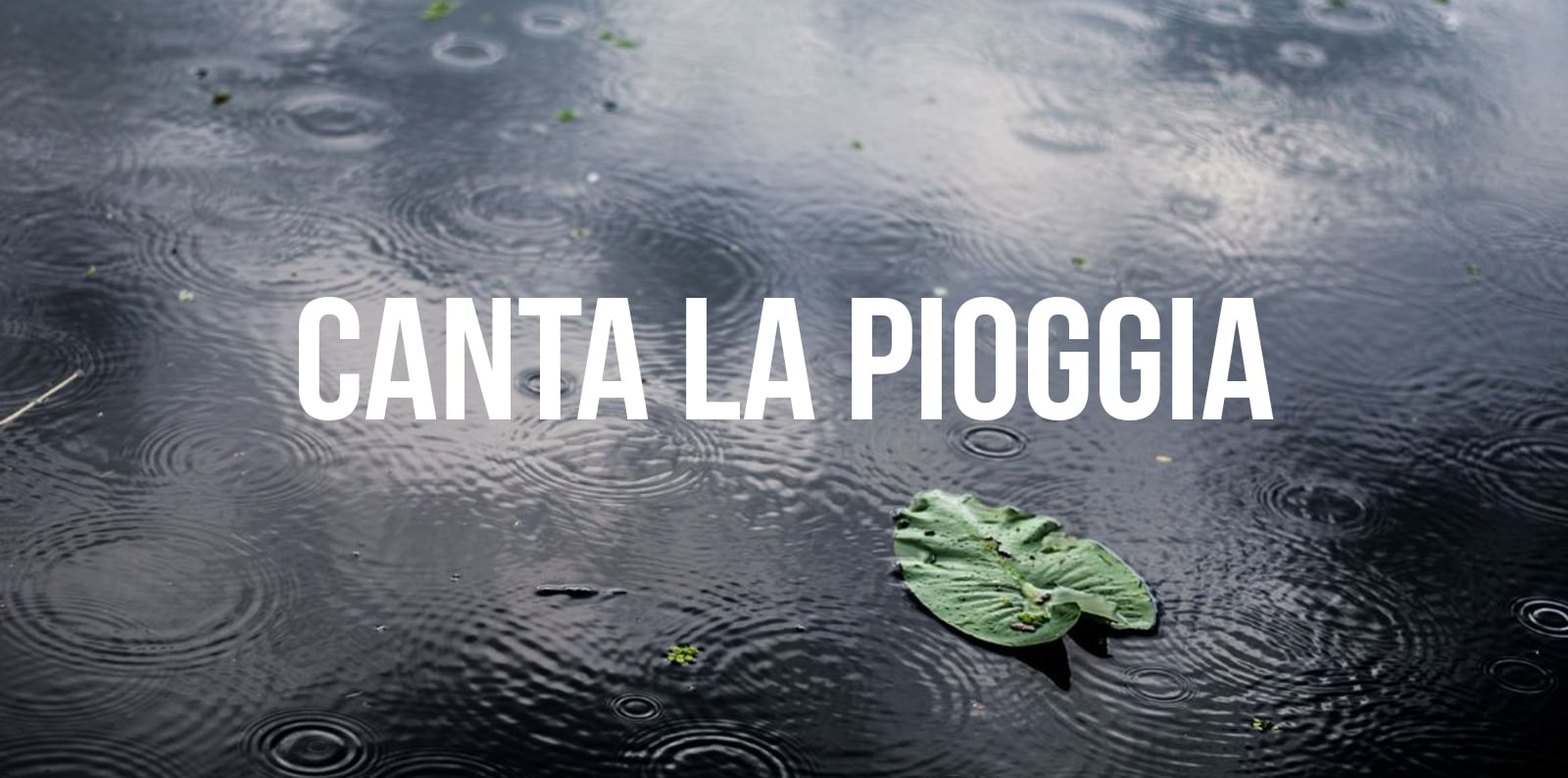 CANTA LA PIOGGIA